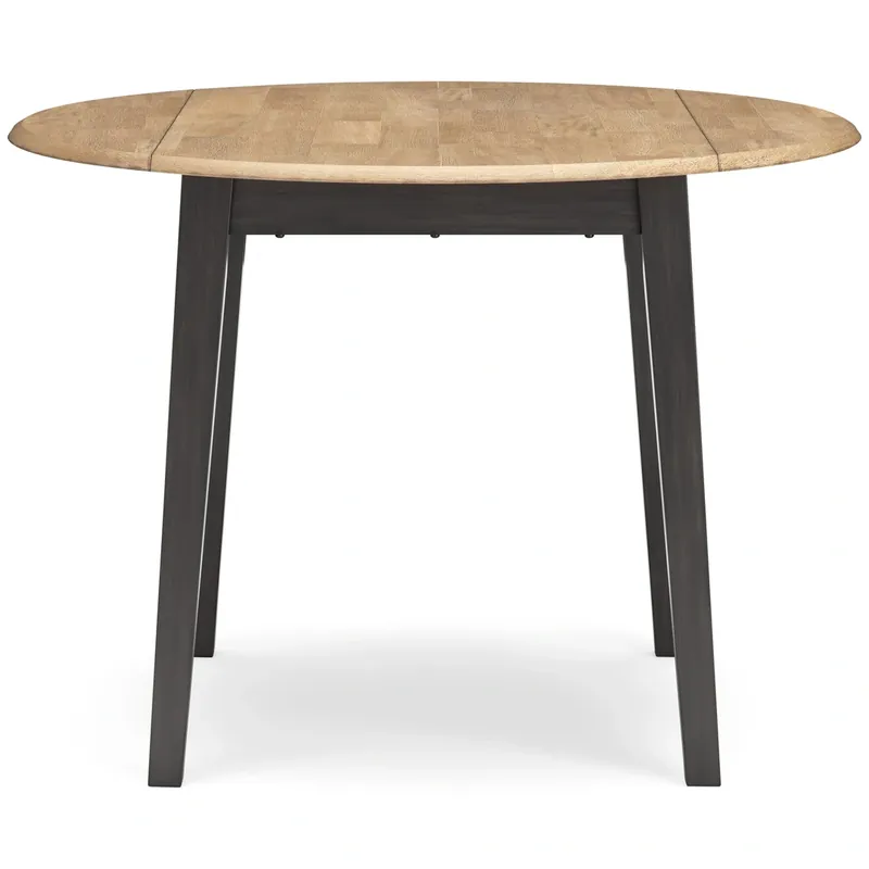 Ashley Gesthaven Natural/Brown Drop-Leaf Round Table