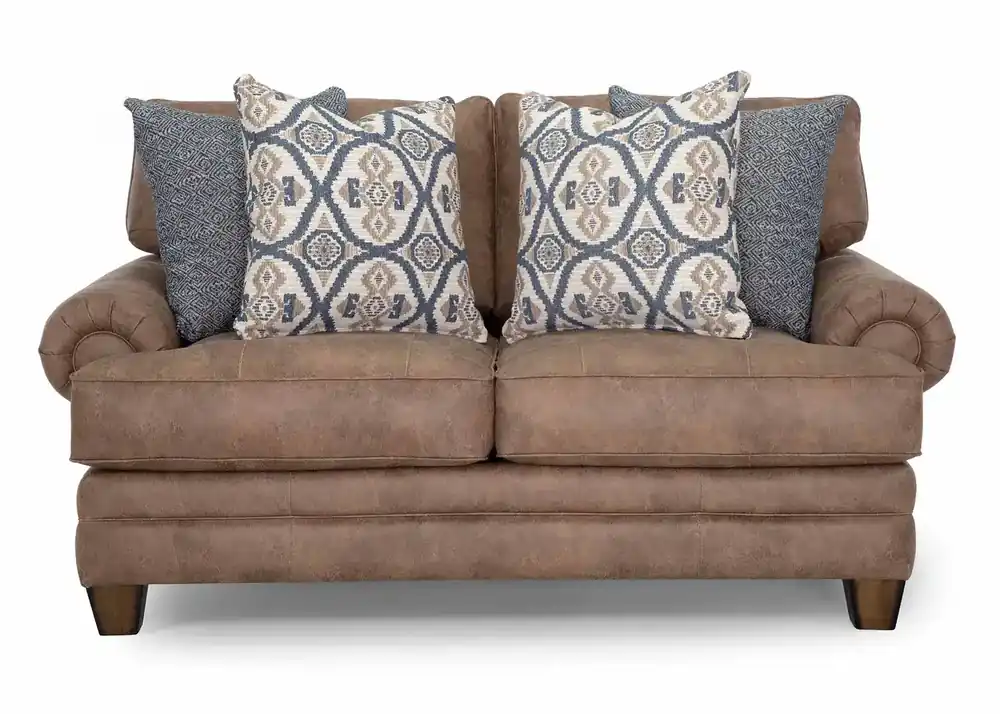 Franklin Sicily Brown Loveseat