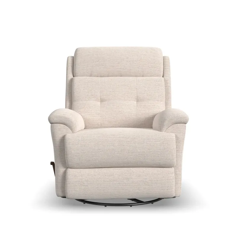 Flexsteel Perfect Match Sophisticated Oat Swivel Glider Recliner