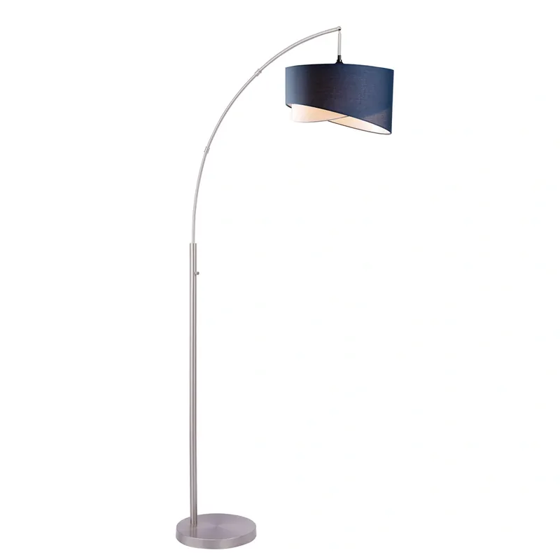Lite Source Leonora Blue Arc Floor Lamp