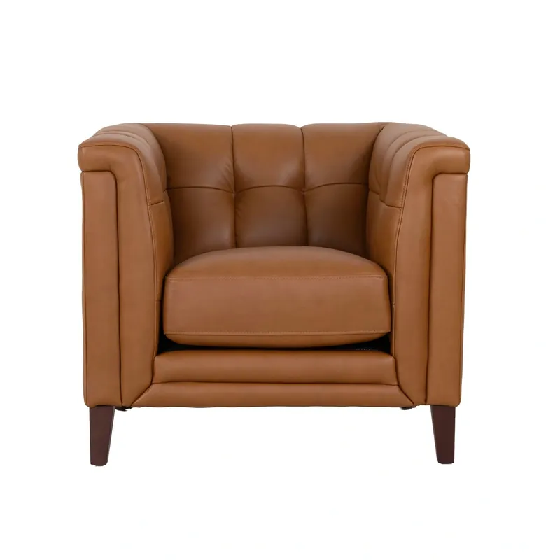 Hydeline Arvo Caramel Leather Chair