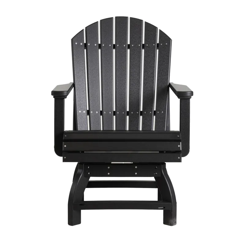 Amish Outdoors Adirondack Black Swivel Chair