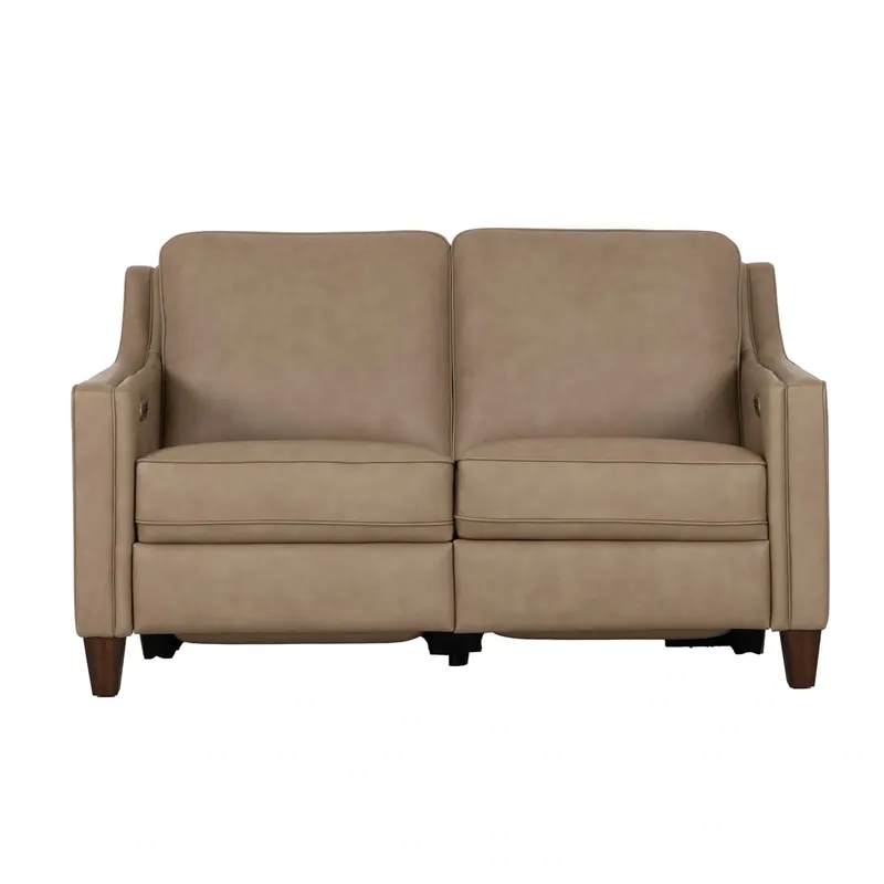 Flexsteel Finley Tan Leather Power Reclining Loveseat