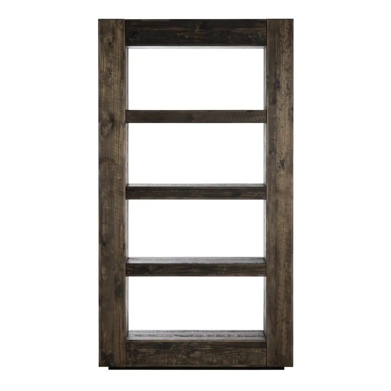 Crestview Collection Aspen Rustic Brown Bookcase