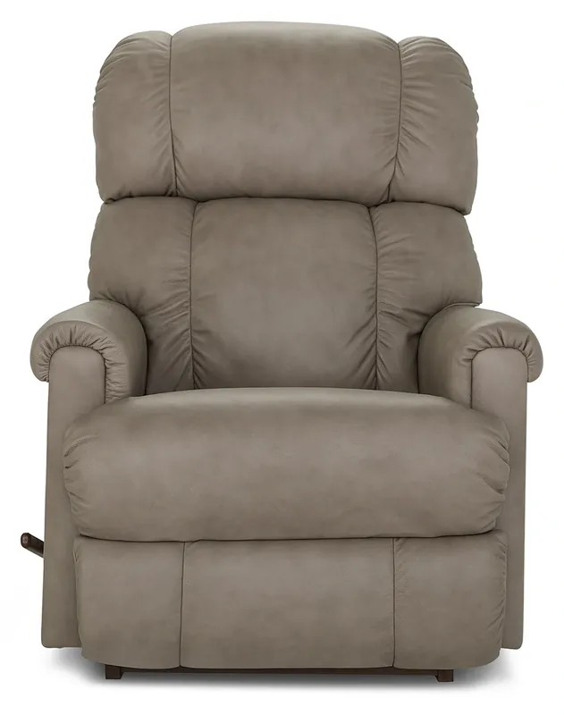 La-Z-Boy Pinnacle Stone Leather Rocker Recliner