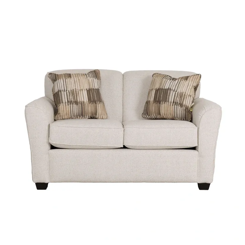 England Smyrna Alabaster Cream Loveseat