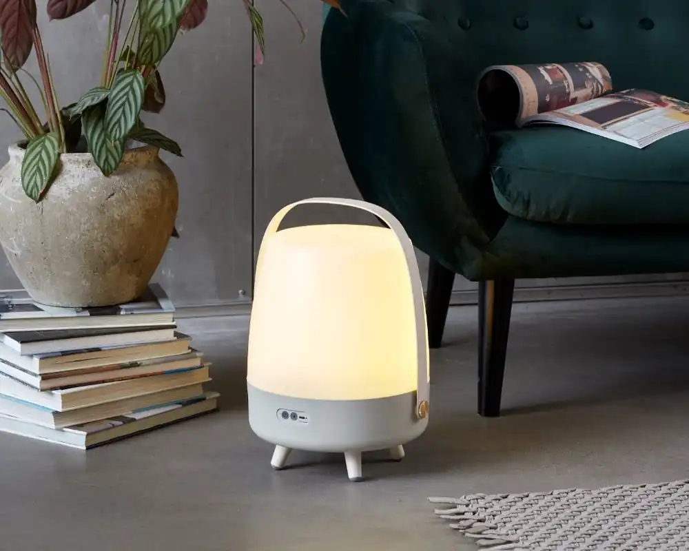 Adesso Inc. Lite Up Play LED Speaker Lamp in Sand - 15.75"
