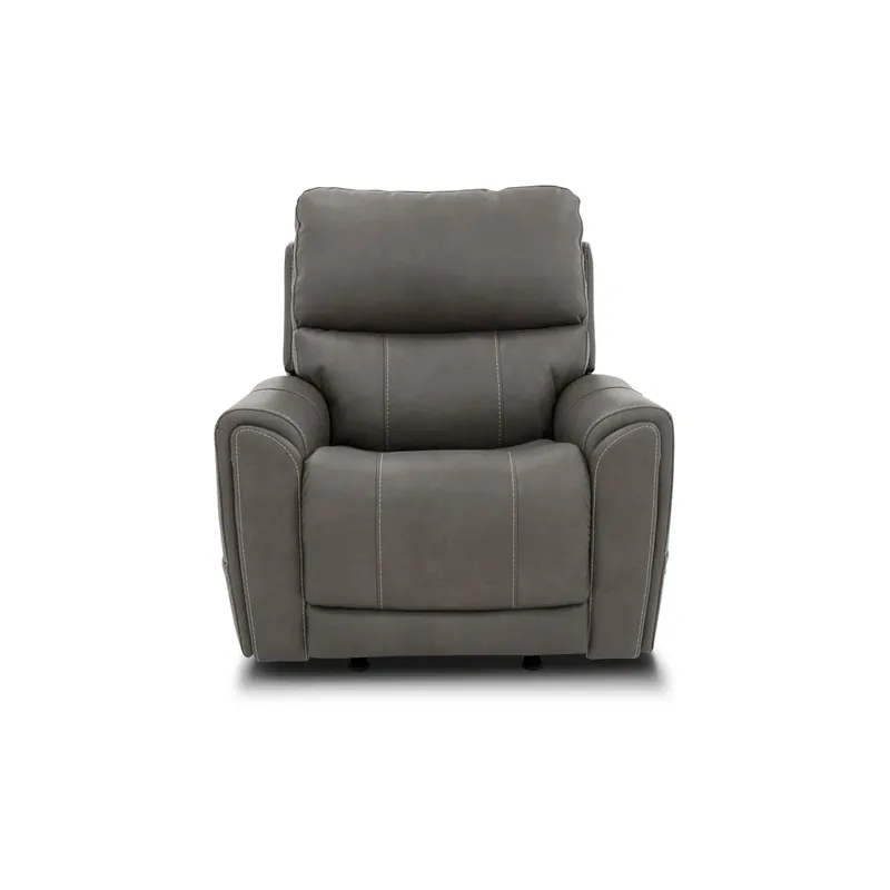 Flexsteel Carter Smoke Power Rocker Recliner