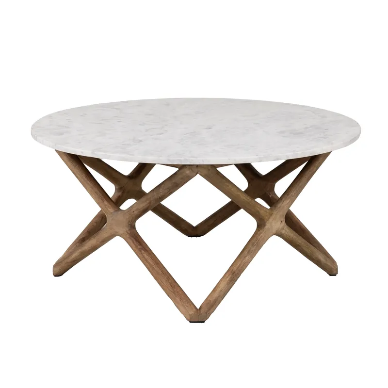 Steve Silver Wyman Marble Top Coffee Table
