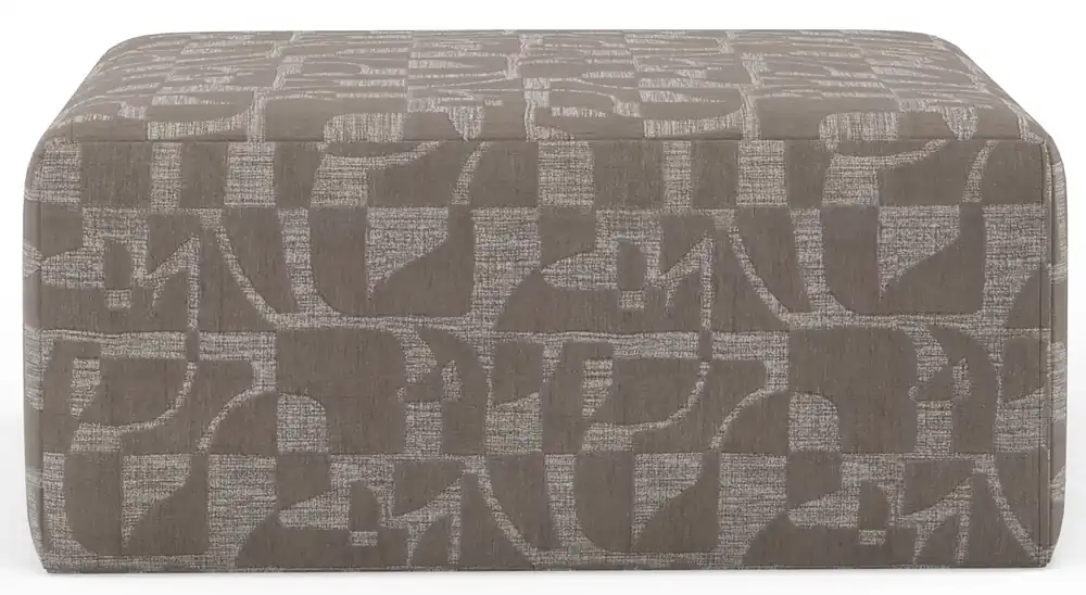 Jackson Zeke Brown Cocktail Ottoman