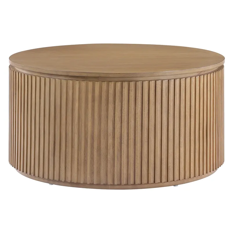 Steve Silver Colvin Toffee Round Coffee Table