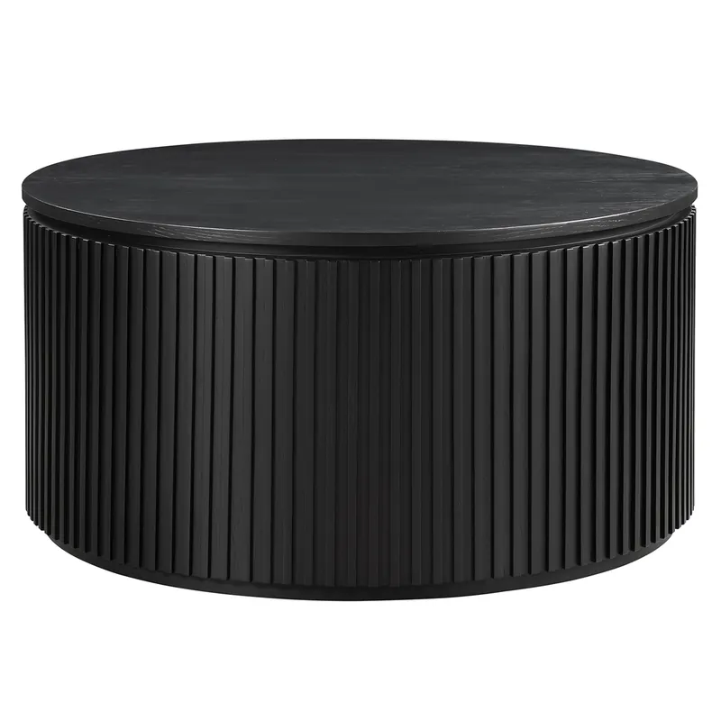 Steve Silver Colvin Black Round Coffee Table