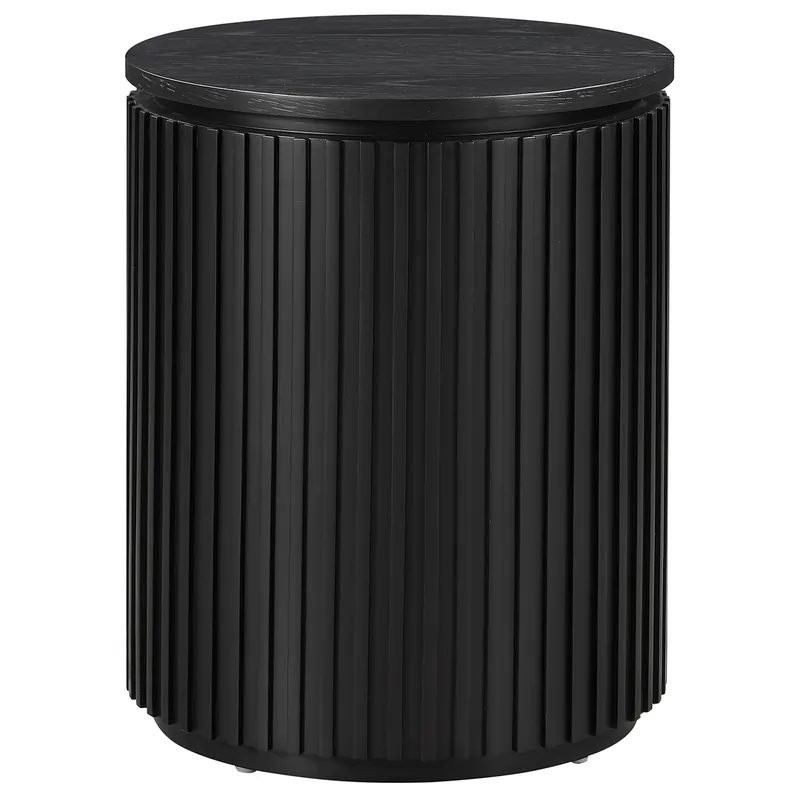 Steve Silver Colvin Black Round End Table