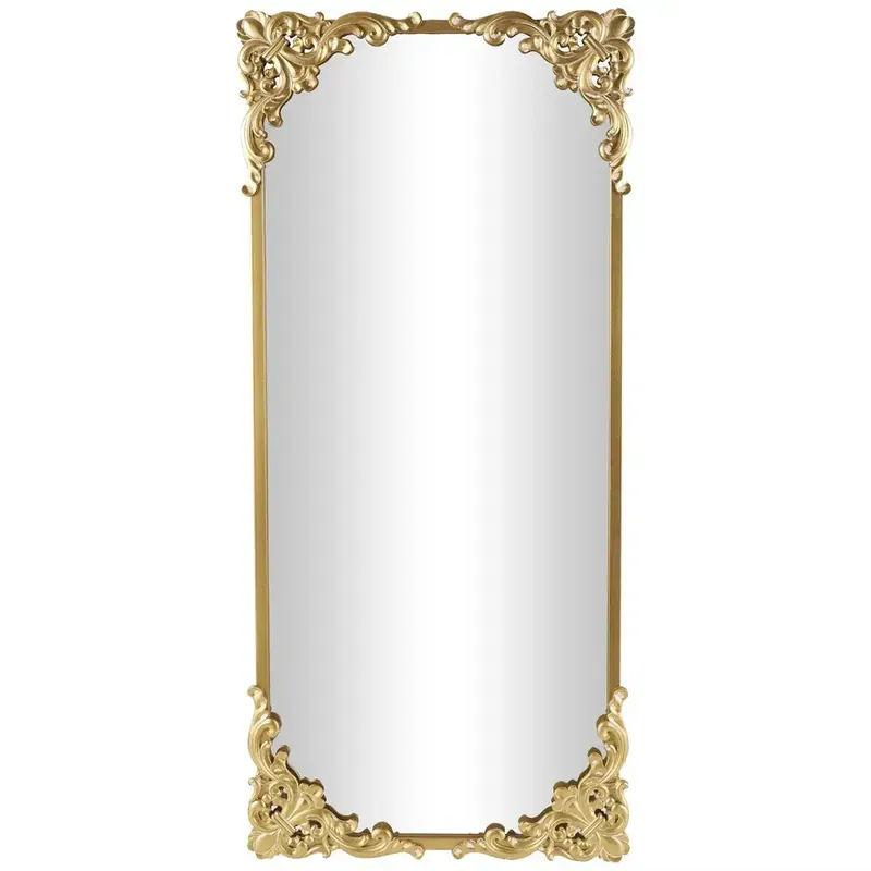 Deco Marché Baroque Gold 66-Inch Floor Mirror