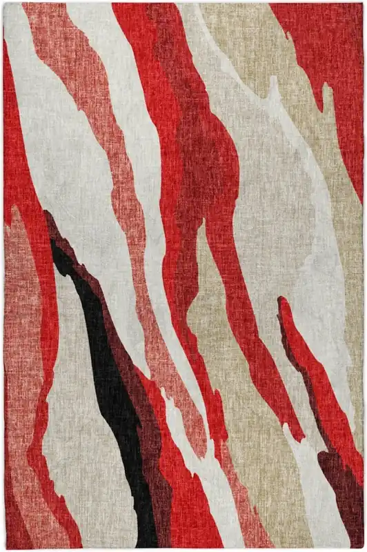 Dalyn Lorenzo Rug in Red - 5 x 7.6