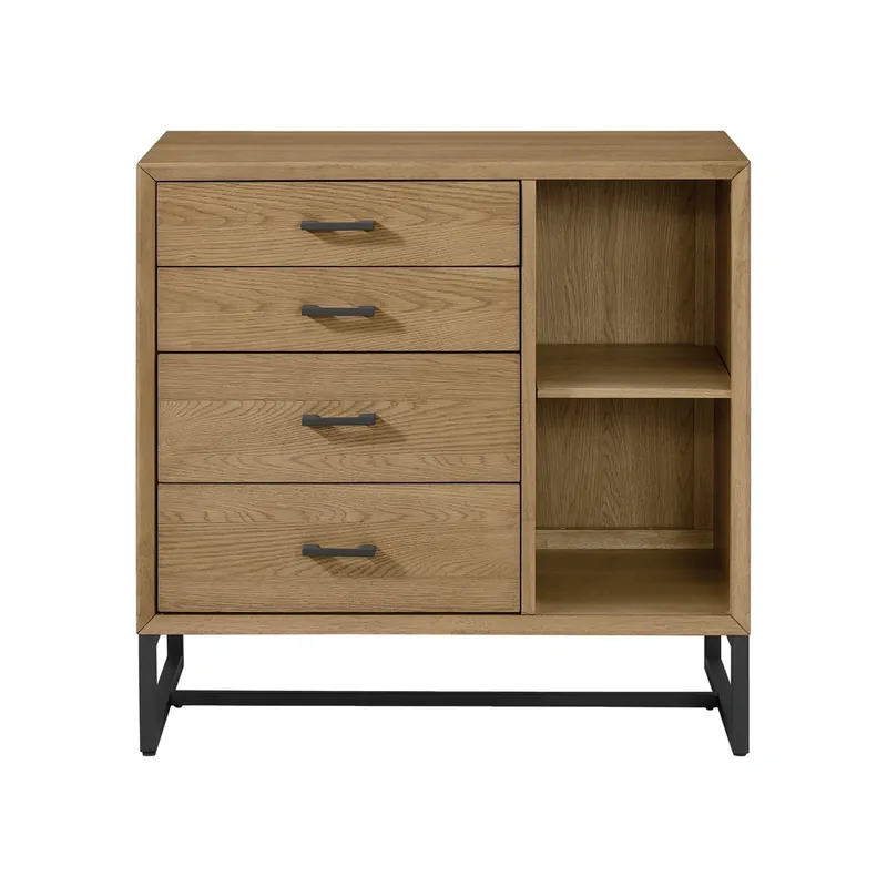 Westwood/Thomson Int'l Newport Natural Oak Chest with Bookcase