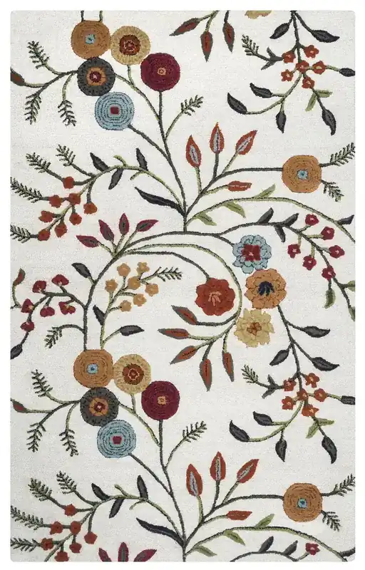 Rizzy Dimensions Rug in Floral - 5 x 8