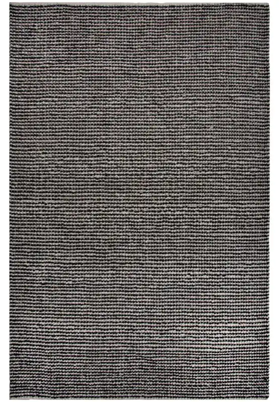 Rizzy Infinity Outdoor Rug in Black - 8.9 x 11.9