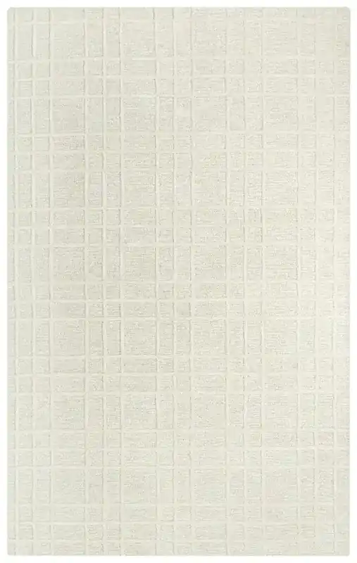 Rizzy Lofton Rug in White - 9.9 x 13.9