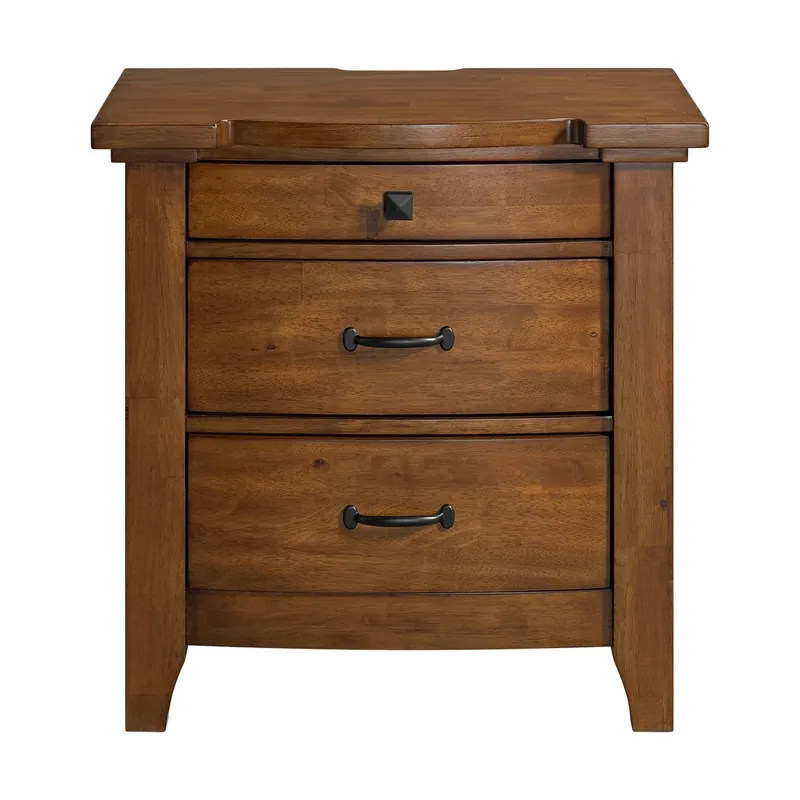 Elements Int'l Gage 3-Drawer Nightstand