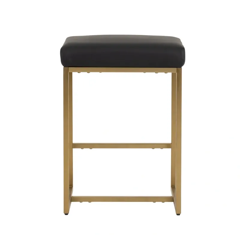 Canadel Modern Matte Black/Gold Counter Stool