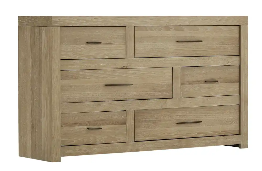 Aspen Modern Loft Khaki Six-Drawer Dresser