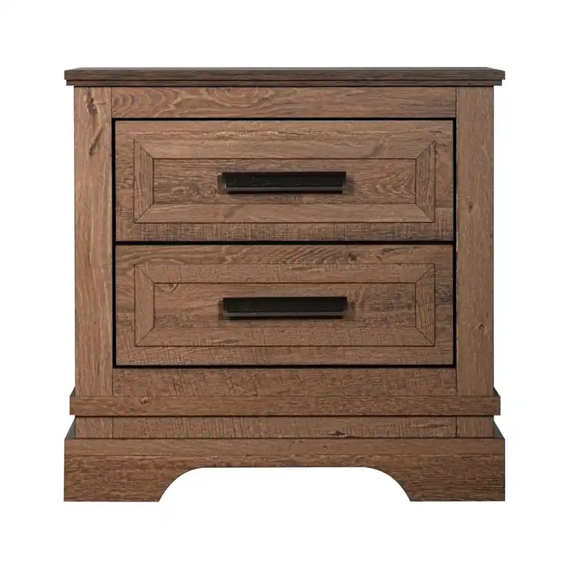 New Classic Coventry Hall Pecan 2-Drawer Nightstand