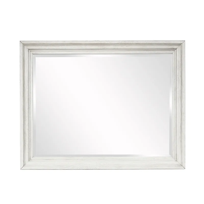 Avalon Furniture B567 Collection White Dresser Mirror