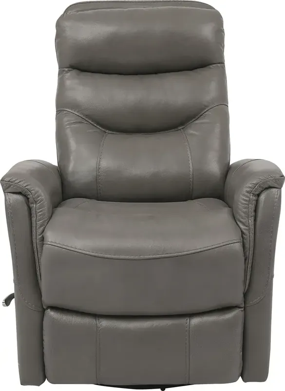 Parker House Gemini Ice Leather Swivel Glider Recliner