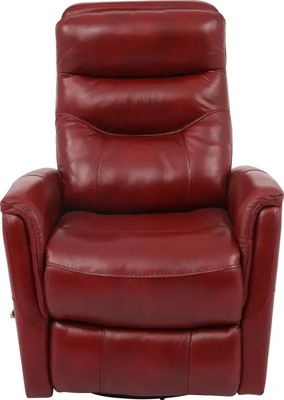 Parker House Gemini Rouge Leather Swivel Glider Recliner