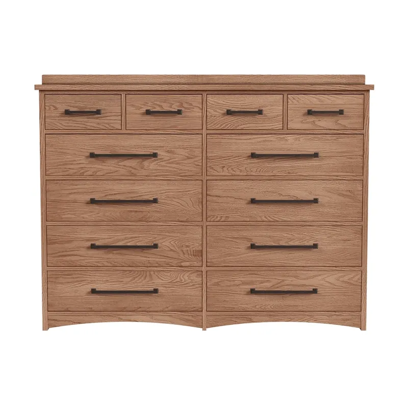 Intercon Oak Park Taupe 12-Drawer Dresser