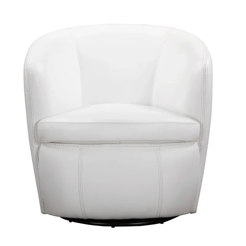 Parker House Barolo Snow Leather Swivel Club Chair