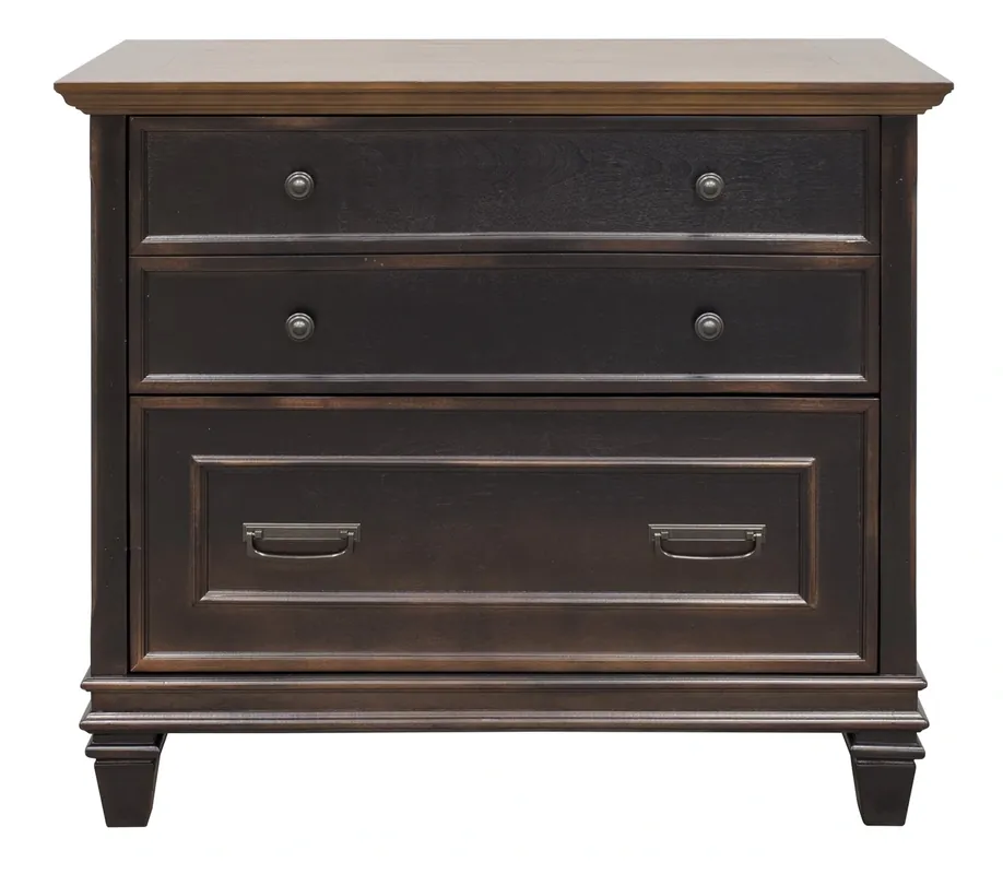 Martin Furniture Hartford Black Lateral File