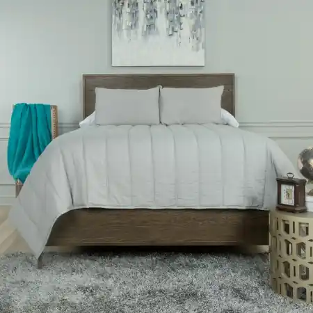 Rizzy Blackberry Grove Gray 3-Piece King Quilt Set