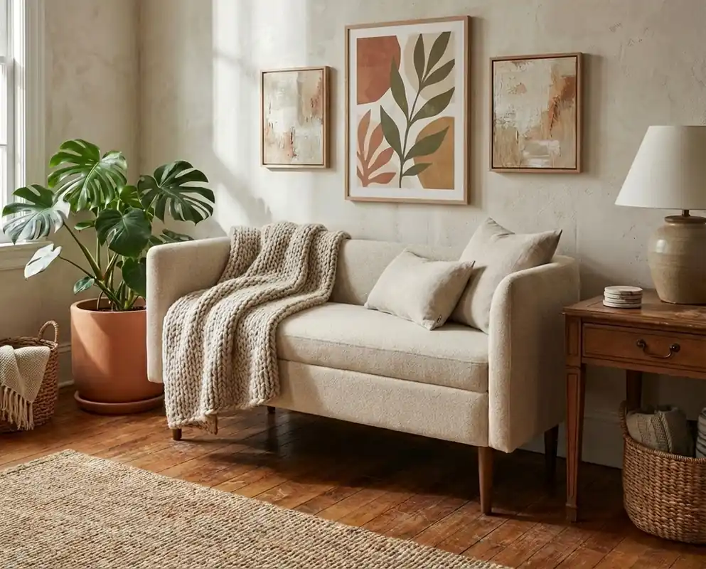 Ashley Wainner Accent Bench in Beige