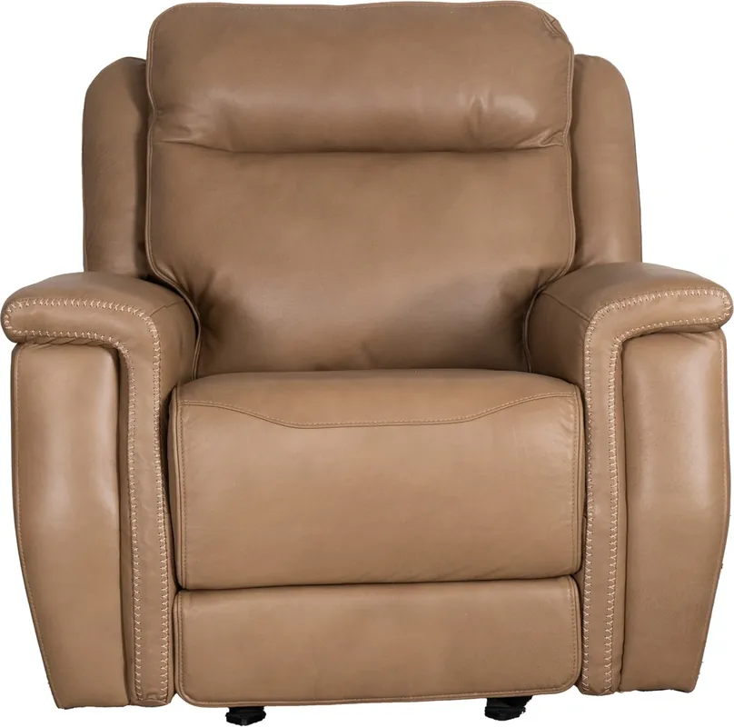 Leather Italia Fischer Leather Power Glider Recliner
