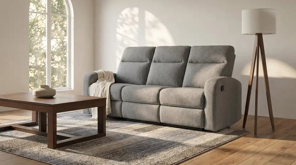 Ashley Gauntlet Sterling Gray Reclining Sofa