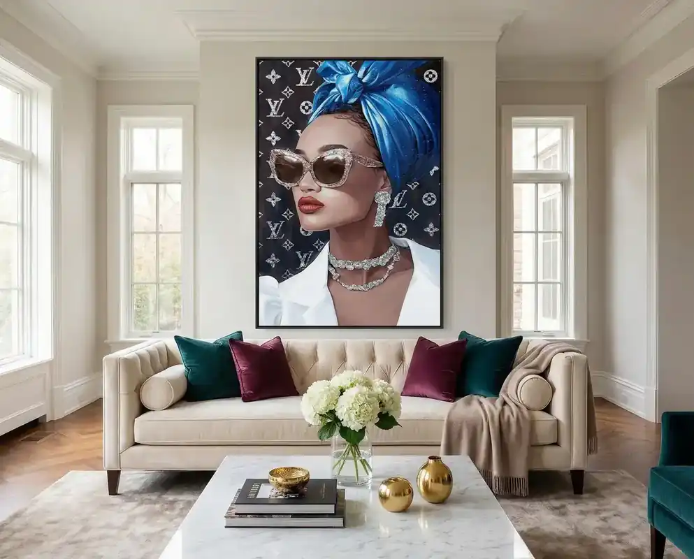 Classy Art Glamour Muse Wall Art - 62 x 48