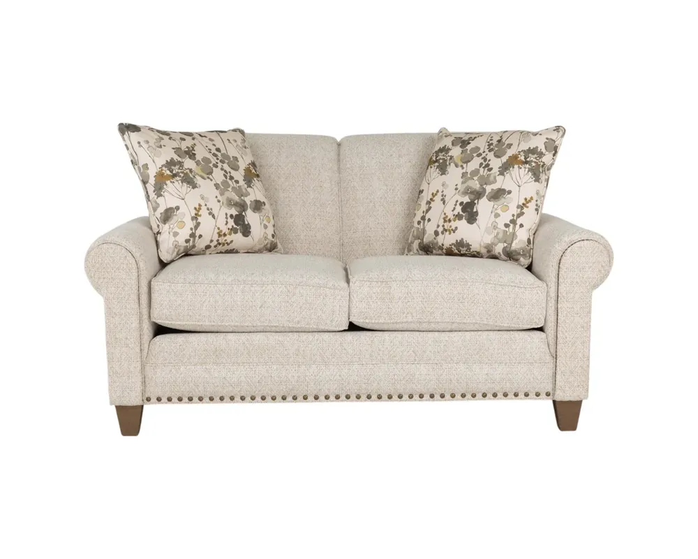 Smith Brothers 269 Series Loveseat in Cream