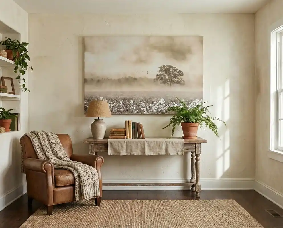 Classy Art Whispering Dawn Canvas Wall Art - 74 x 56