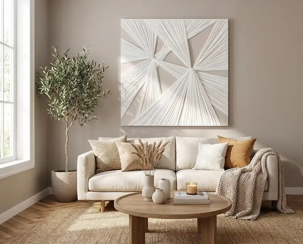Classy Art Tied Wrapped Canvas Wall Art - 39 x 39