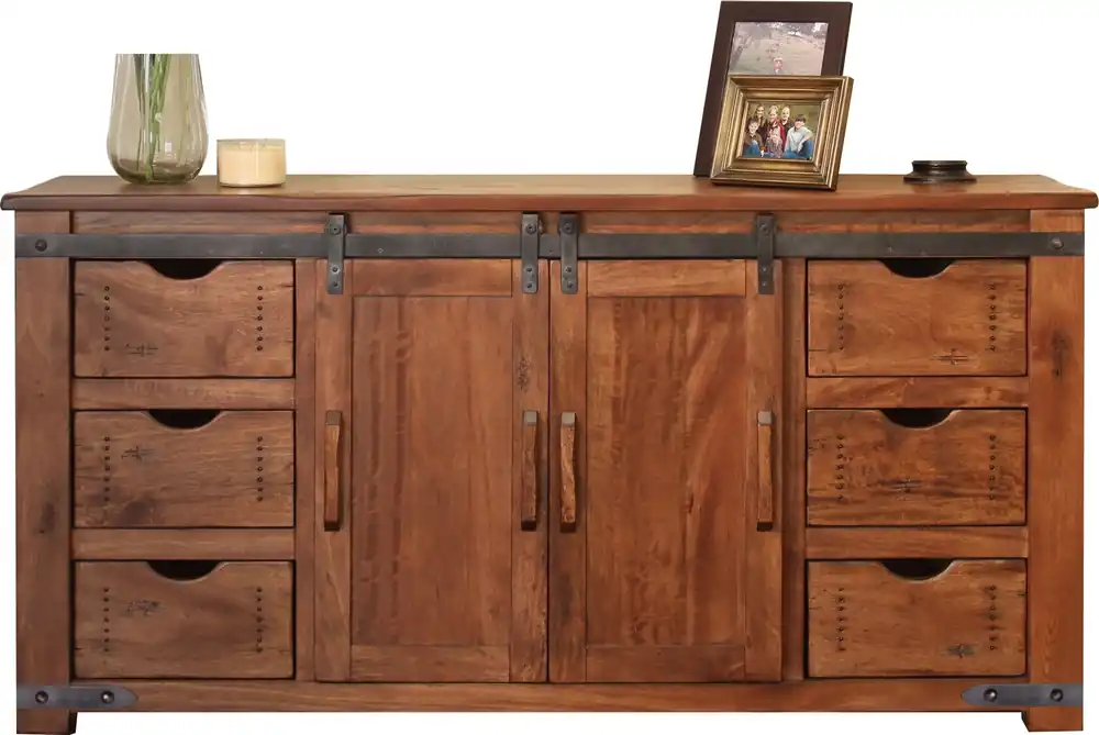 Int'l Furniture Parota 70" Barn Door TV Stand