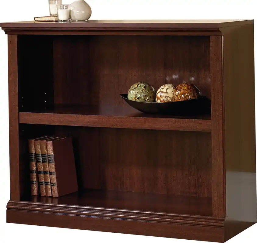 Sauder Select 2-Shelf Cherry Short Bookcase