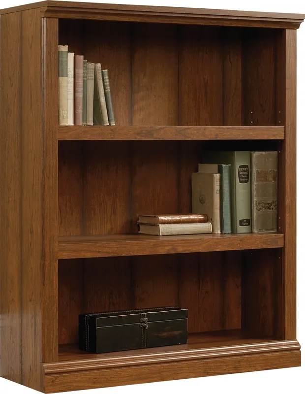 Sauder Select 3-Shelf Cherry Short Bookcase
