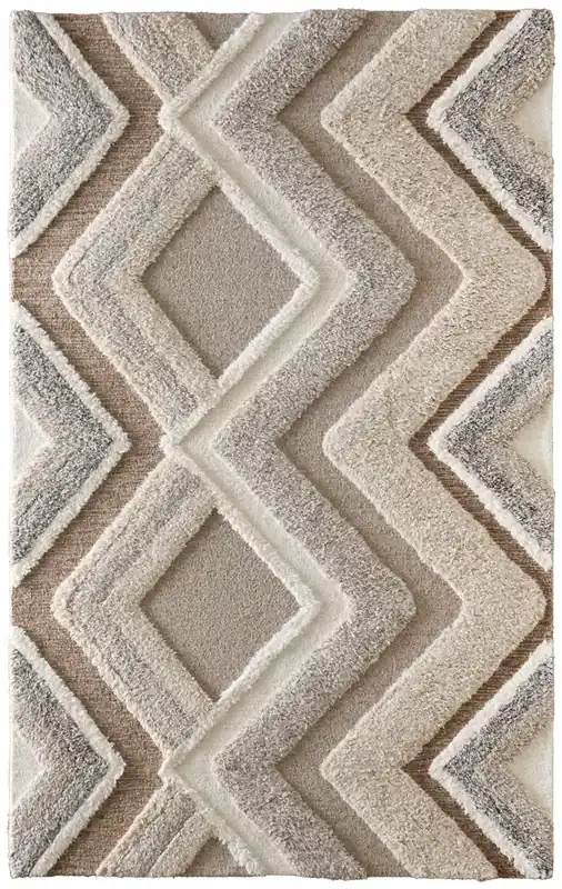 Feizy Rugs Anica Rug in Beige/Brown - 8 x 10