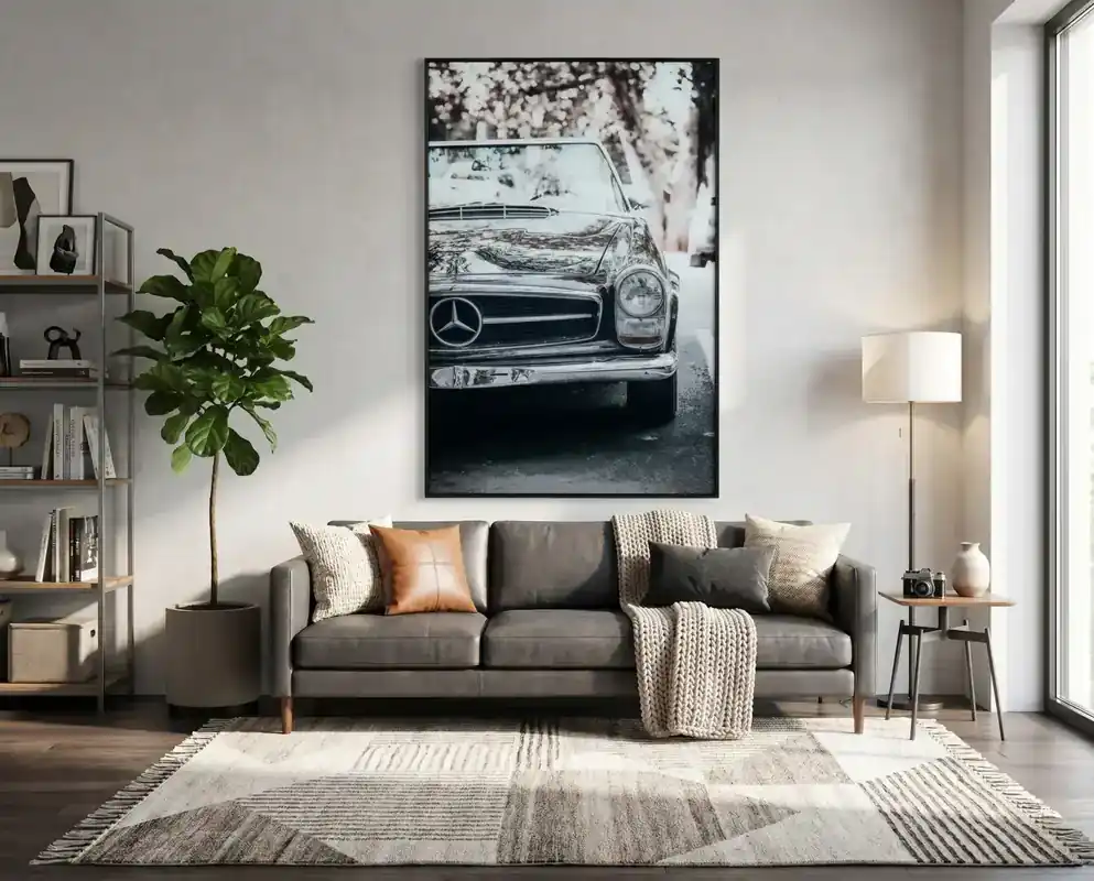 Crestview Collection Stang Tempered Glass Wall Art - 32 x 48