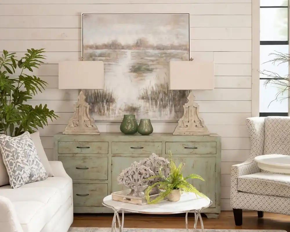 Crestview Collection Harper Hand-Painted Framed Canvas Wall Art - 50 x 50