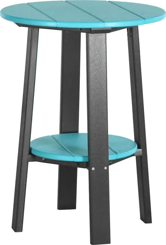 Amish Outdoors Deluxe 28-Inch Aruba/Black Side Table