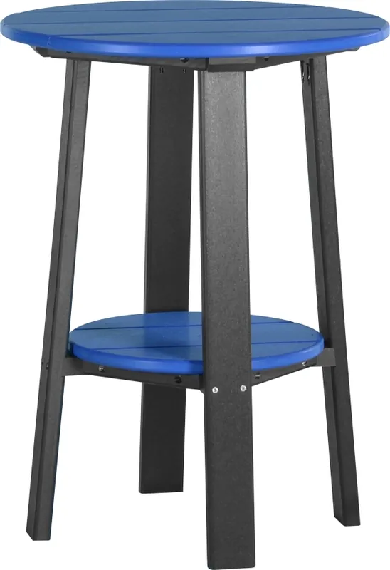 Amish Outdoors Deluxe 28-Inch Blue/Black Side Table