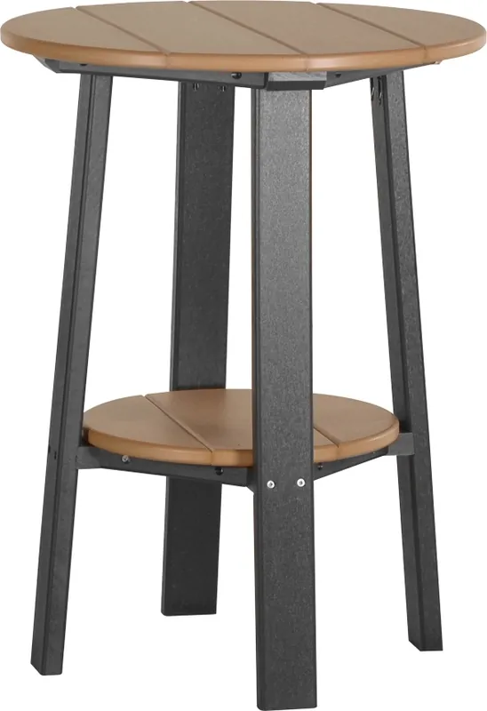 Amish Outdoors Deluxe 28-Inch Cedar/Black Side Table